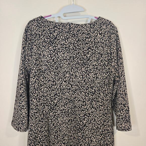Women's Chico's "So Slimming" Cheetah Print Knit Sheath Dress | Size 1 (Medium) - Picture 5 of 8